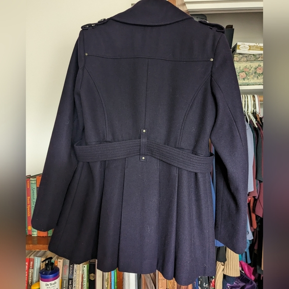 Purple Double-Breasted Coat - Picture 3 of 5